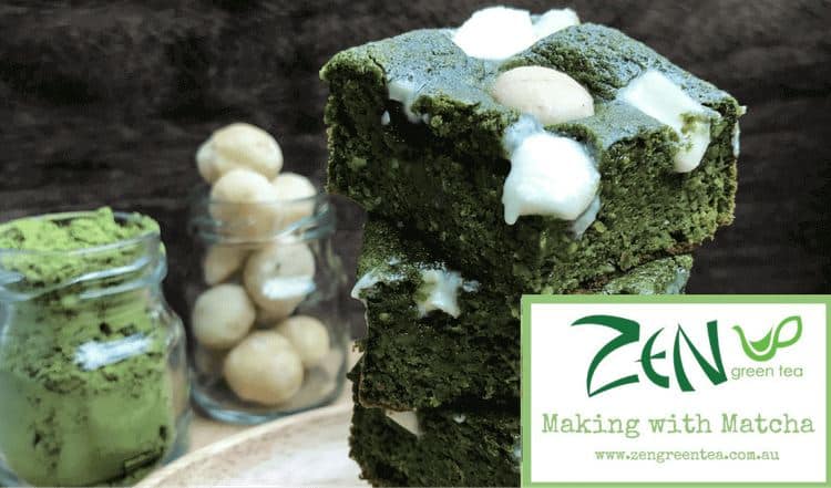 Matcha Green Tea Brownies