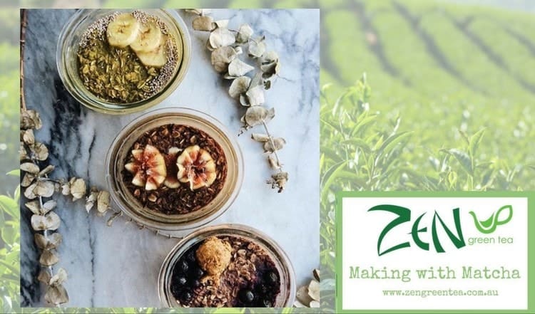 Matcha Green Tea Powder Overnight Oats