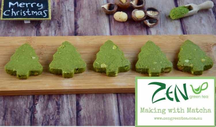 Matcha White Chocolate Shortbread