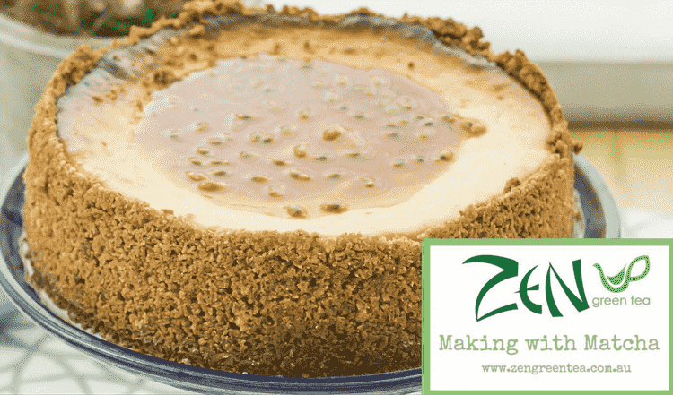 Vegan-friendly Cheesecake With Turmeric, Matcha & Passionfruit