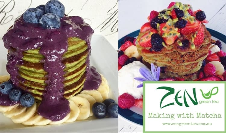 Matcha Green Tea Powder Pancake Recipe