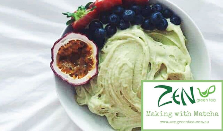 Two Ingredient Healthy Matcha Nice Cream