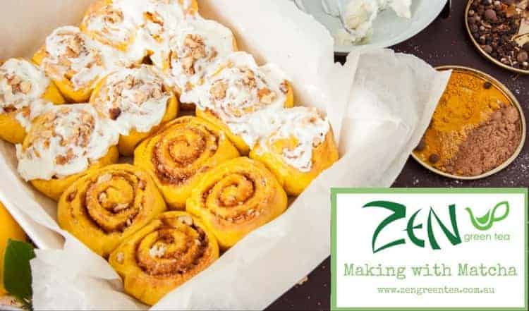 Sticky Turmeric & Cacao Cinnamon Buns