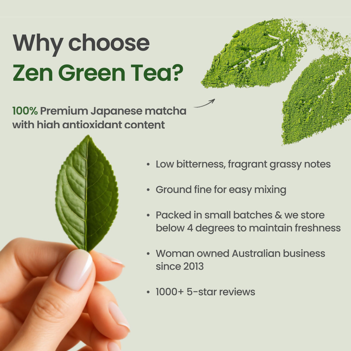 Matcha Powder Australia | Japanese Matcha | Zen Green Tea