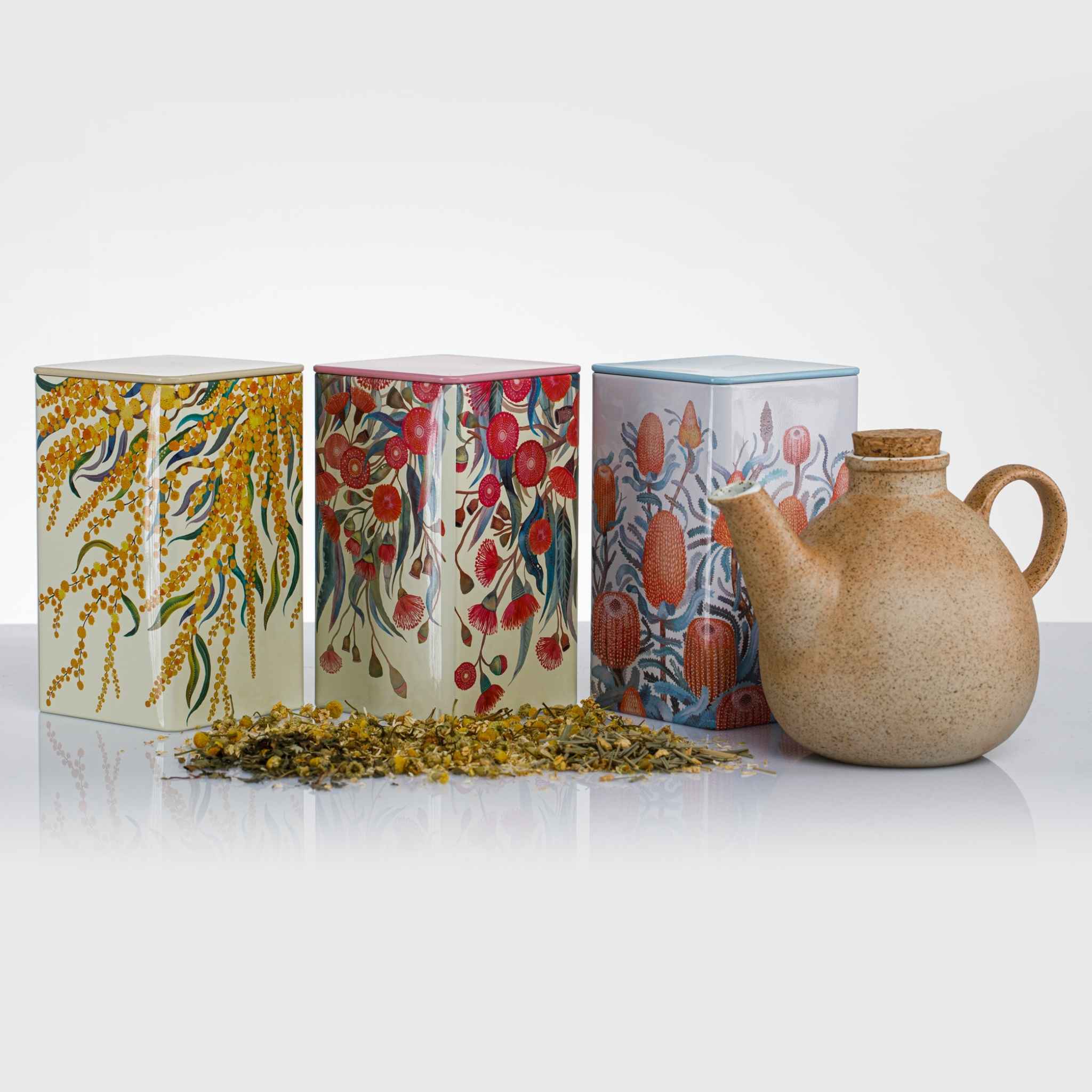 Zen Green Tea Organic Herbal Tea Gift Set 3 Tins 60 Tea Bags