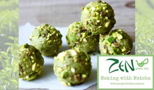 Pistachio & Matcha Bliss Ball Recipe - Zen Green Tea