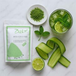 Iced matcha green tea powder Zen Green Tea