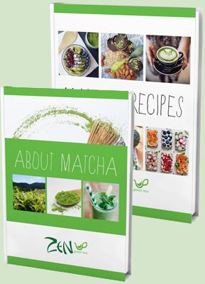 Get two free matcha green tea powder ebooks